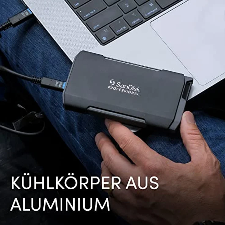 SanDisk Professional Pro-Blade Transport (4000 GB), Externe SSD, Schwarz – Bild 6