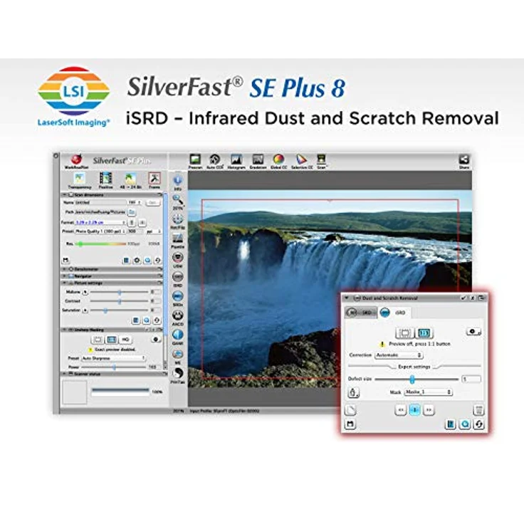 Plustek OpticFilm 8200i SE 35mm Dia/Negativ Filmscanner (7200 dpi, USB) inkl. SilverFast SE – Bild 4