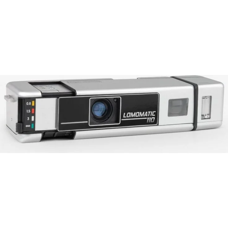 Lomography Lomomatic 110 Kamera & Blitz Metal