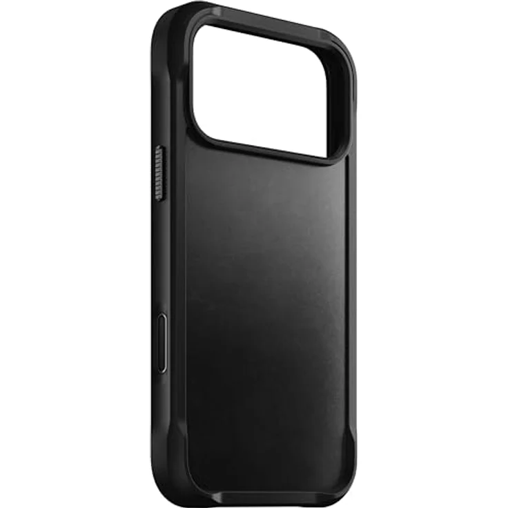 NOMAD Rugged Leather Case für iPhone 17 Pro Max, MagSafe-kompatible Schutzhülle aus Polycarbonat mit TPU-Bumper und matte PET-Rückseite, Black Horween – Bild 4