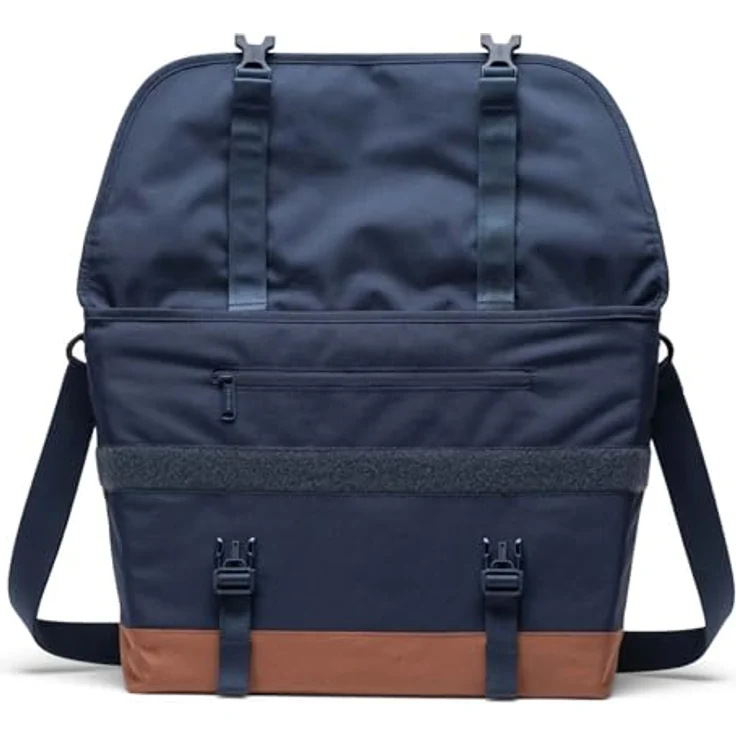 Herschel Cove Messenger, 38 cm Laptopfach, Polyester, navy-saddle brown – Bild 4