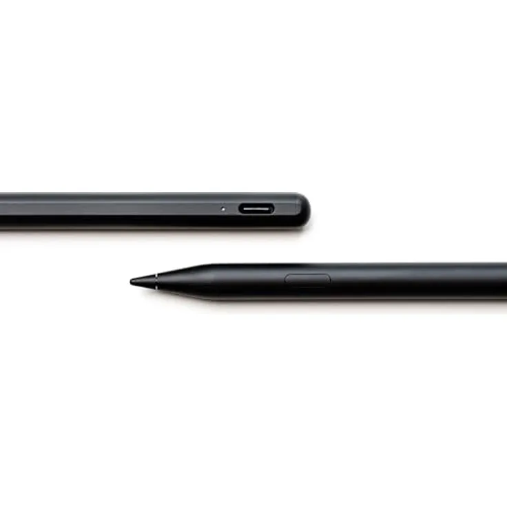 Hannspree Active Stylus Pen 80-RA00001G001, USI 2.0 Eingabestift mit austauschbaren Spitzen, Schwarz