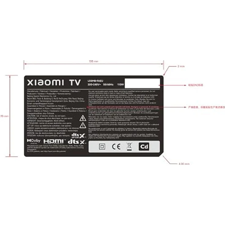 Xiaomi TV F 55 (140 cm) 4K UHD Smart TV mit Fire OS8, Triple Tuner, HDR10, 60Hz und 120Hz Game Boost, Sprachsteuerung – Bild 20
