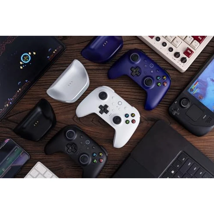 8bitdo Ultimate 2 Wireless Controller, Gaming Controller für PC mit TMR-Joysticks, RGB-Beleuchtung und 6-achsiger Bewegungssteuerung, Violett – Bild 9