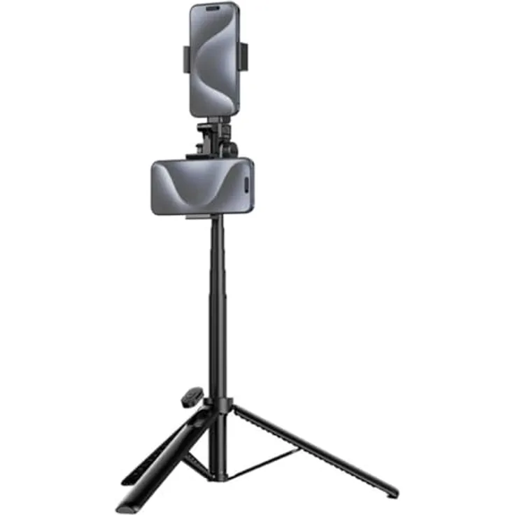 Ulanzi MT 70, Selfie Stick Tripod mit ausziehbarer Länge und flexiblem Design, schwarz