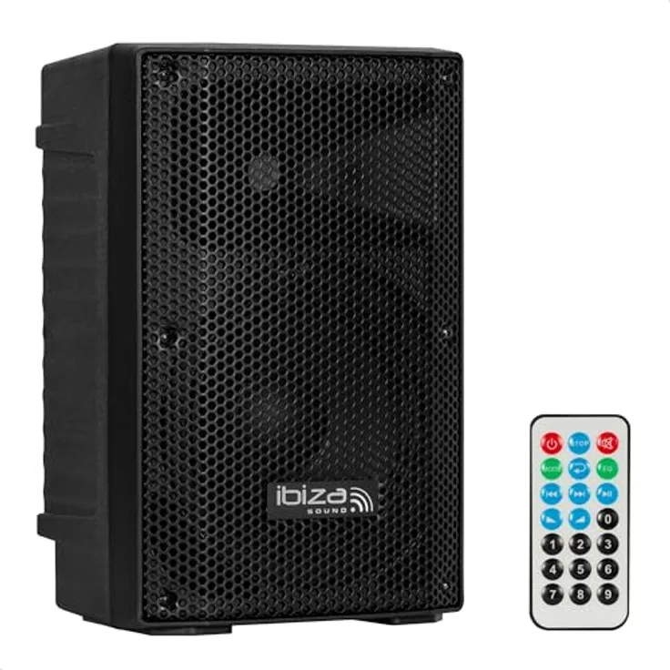 Ibiza XTK8A-MKII Aktiver 8"/20cm SONO-Lautsprecher mit Bluetooth, USB, SD, TWS, Bassreflexsystem, ideal für Party und Karaoke