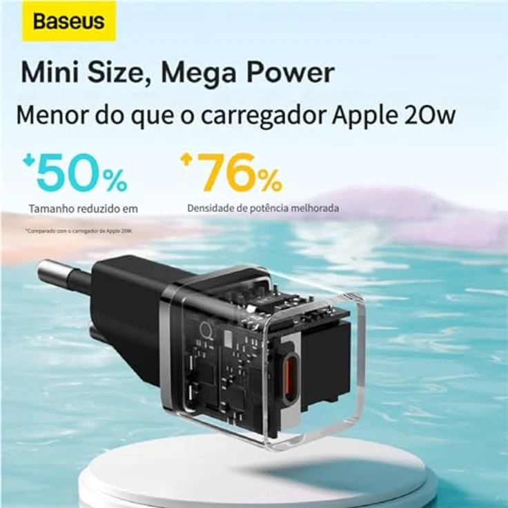 Baseus Gan5 Schnellladegerät 20W, Schwarz, kompakt und leistungsstark für optimales Schnellladen – Bild 4