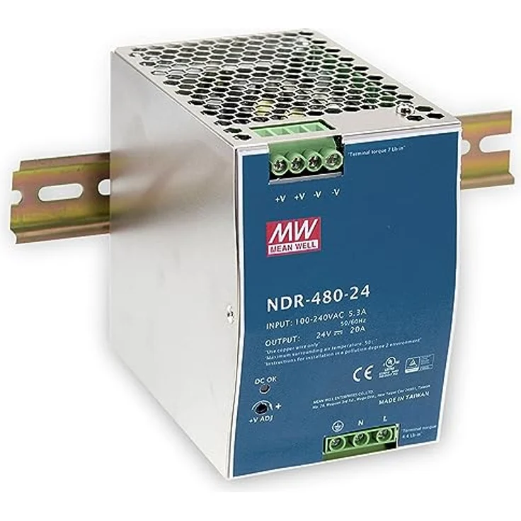 Mean Well NDR-480-48 Hutschienen-Netzteil (DIN-Rail) 480W 1 x – Bild 1