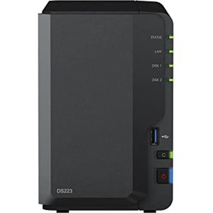 Bild für Synology DS223 2-Bay Diskstation NAS (Realtek RTD1619B Quad-Core 2GB Ram 1xRJ-45 1GbE LAN-Port)
