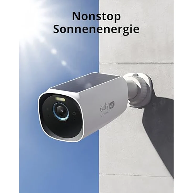 Anker Eufy Security S330 eufyCam 3, kabellose 4K Netzwerkkamera mit Solarbetrieb, farbige Nachtsicht und BionicMind K.I., Weiss – Bild 2