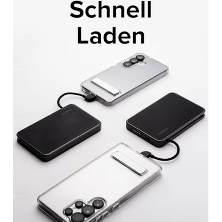 ZAGG mophie Essentials Powerstation 5K, Power Bank mit 5.000mAh, USB-C und USB-A Port, ca. 36 Stunden zusätzliche Laufzeit, Stoffbeschichtung, schwarz – Bild 4