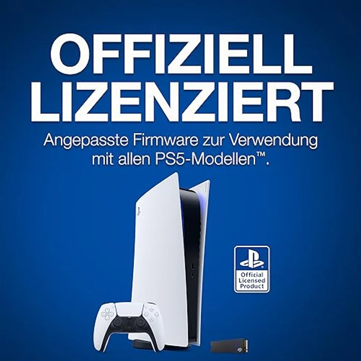 Seagate Game Drive M.2 SSD 2TB, interne Solid State Drive für PS5, PCIe der 4. Gen., NVMe 1.4, bis zu 7300 MB/s mit Kühlkörper, 3 Jahre Rescue Service, Modellnr.: ZP2000GP3A2001 – Bild 2