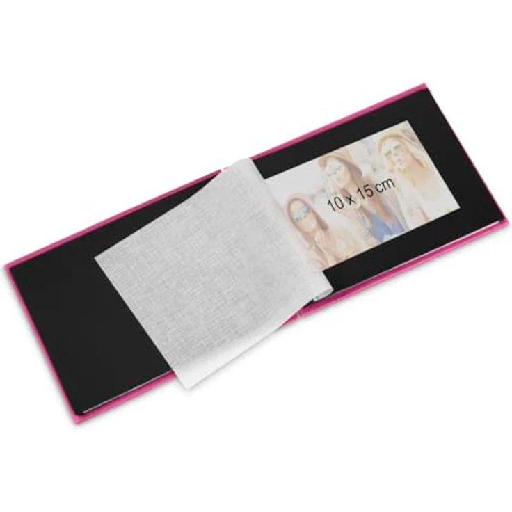 Hama Fotoalbum Spiralalbum, 50 schwarze Seiten, 25 Blatt, Größe 24 x 17 cm, mit Ausschnitt für Bildeinschub, Fotobuch kiwi - Preisvergleich – Bild 5