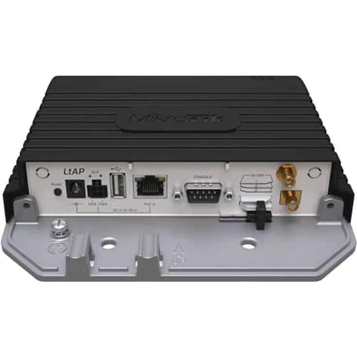 MikroTik LtAP LR8G LTE6 Kit, LTE-Router mit GPS, bis zu 300 Mbit/s, Schwarz – Bild 2