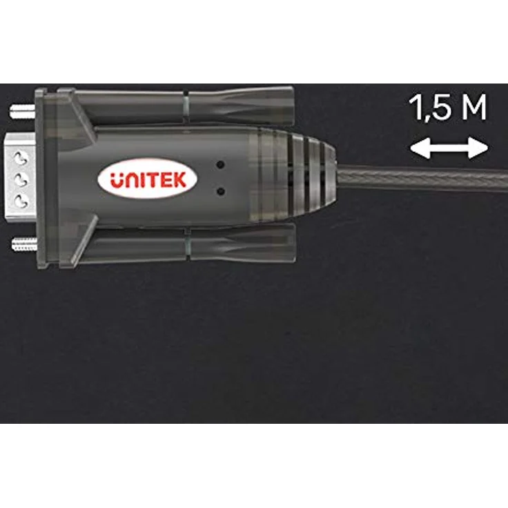 UNITEK Y-1105K USB C zu RS-232 Konverter, 1,5m Kabel, HotPlug, kompatibel mit Windows Server 2003/2008 und Linux, schwarz – Bild 5