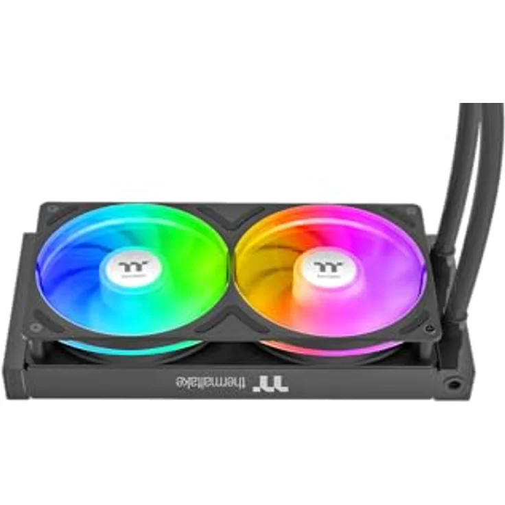 Thermaltake TH240 V3 ARGB Sync Black, AiO-Wasserkühlung mit 2x 120mm Lüftern und bis zu 2500 rpm Drehzahl, schwarz – Bild 2