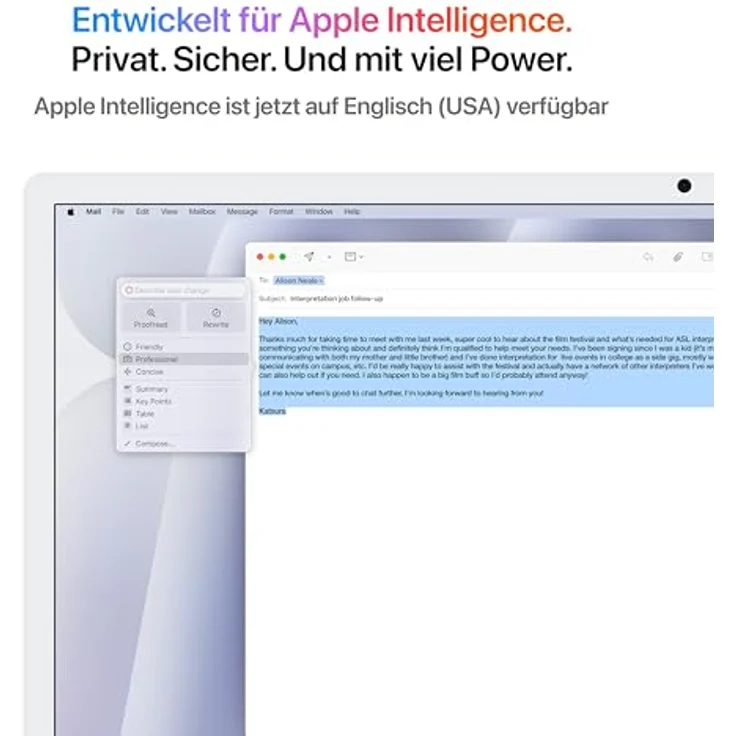 Apple iMac 24" (2024), MWUC3D/A, Apple M4 8-Core GPU, 16 GB RAM, 256 SSD, Silber – Bild 3