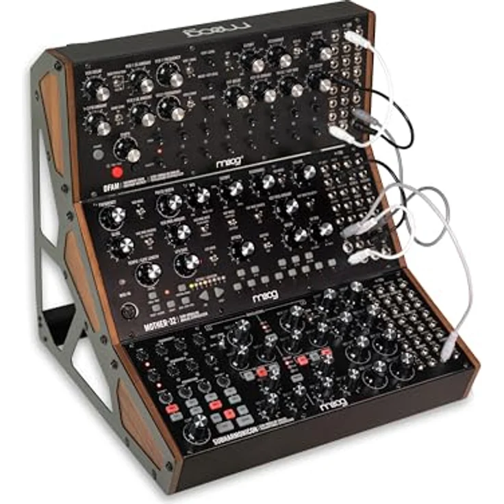 Moog Subharmonicon, halbmodularer Analog-Synthesizer mit zwei Hauptoszillatoren, vier Suboszillatoren und 24dB Lowpass-Filter, Schwarz – Bild 12