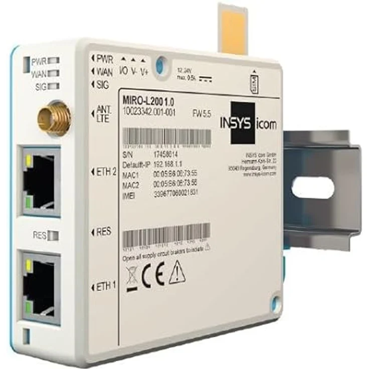 Insys MIRO-L100, LTE- Mobilfunkrouter, VPN, 1 x Ethernet (10022846) – Bild 3