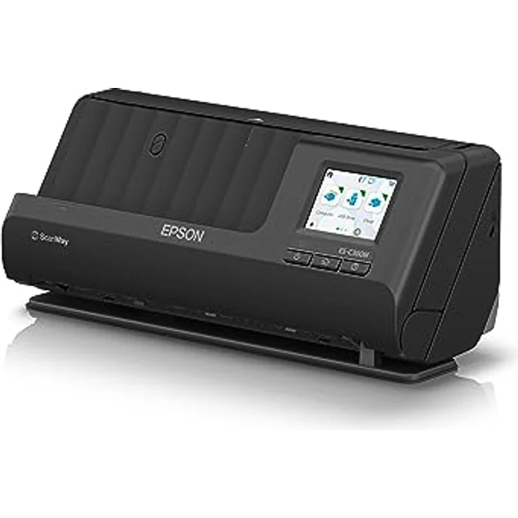 Epson Netzwerk Scanner ES-C380W, kompakter A4 Business Scanner mit geringem Stromverbrauch, Duplex-Einzugscanner mit vielseitiger Medienverarbeitung, schwarz – Bild 2