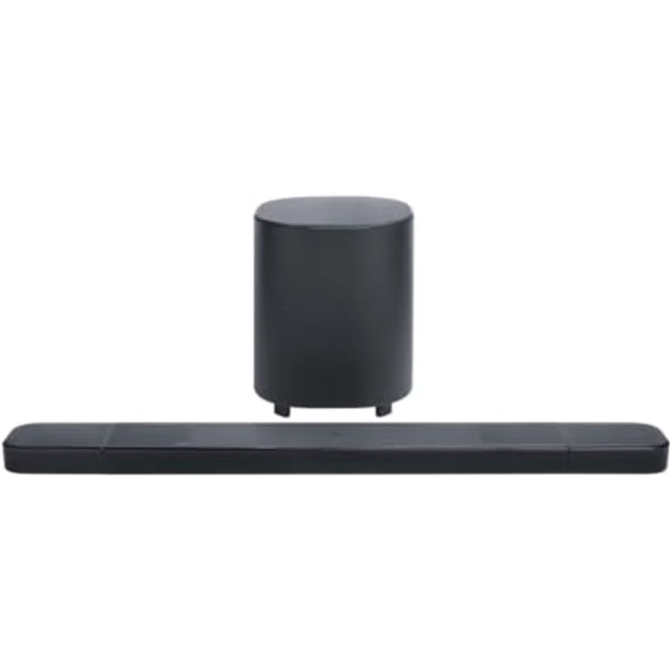 JBL Bar 1000 MK2, 7.1.4-Kanal Bluetooth Soundbar mit abnehmbaren Lautsprechern, 10" Subwoofer, Dolby Atmos, DTS:X, HDMI eARC, Wi-Fi, PureVoice 2.0 und MultiBeam 3.0, Schwarz – Bild 2