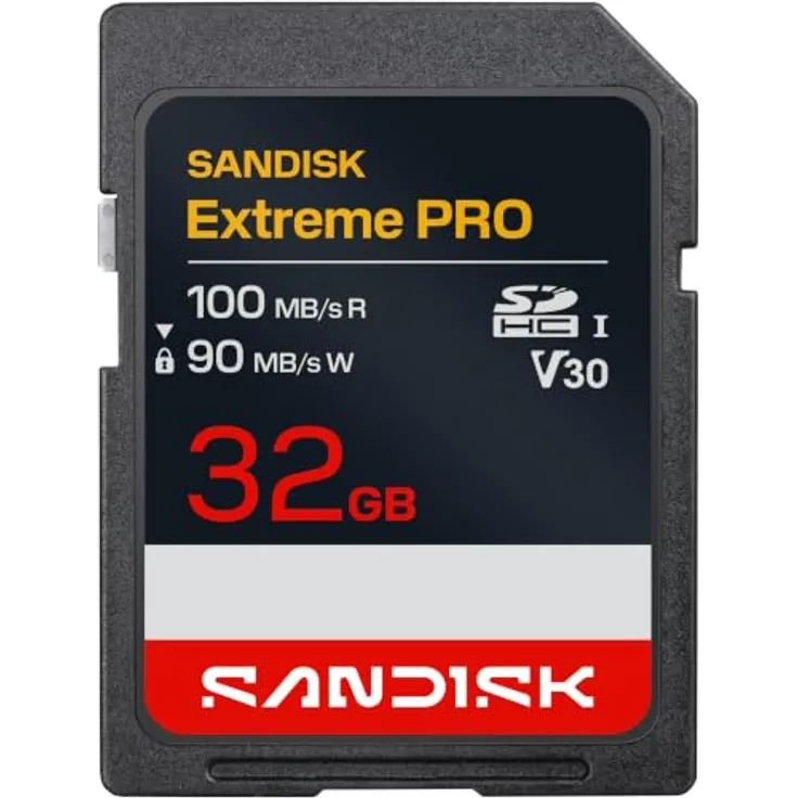 SanDisk Extreme® Plus SD UHS-I-Karte, 32 GB, 100 MB/s, für 4K-UHD-Videos