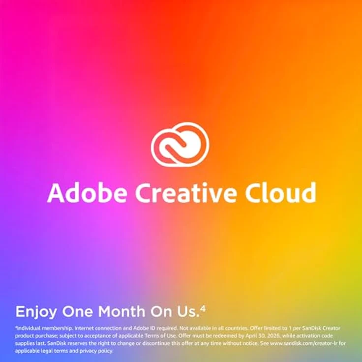 SanDisk Creator Phone SSD 1 TB, kompatibel mit MagSafe, bis zu 1.000 MB/s Lesegeschwindigkeit, inklusive EIN Monat Adobe Creative Cloud – Bild 5