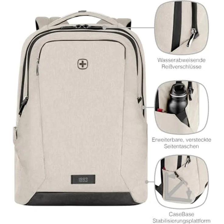 Wenger MX Professional, Rucksack für Laptops bis 40,6 cm, wasserabweisend mit Anti-Diebstahl-Verschluss – Bild 4