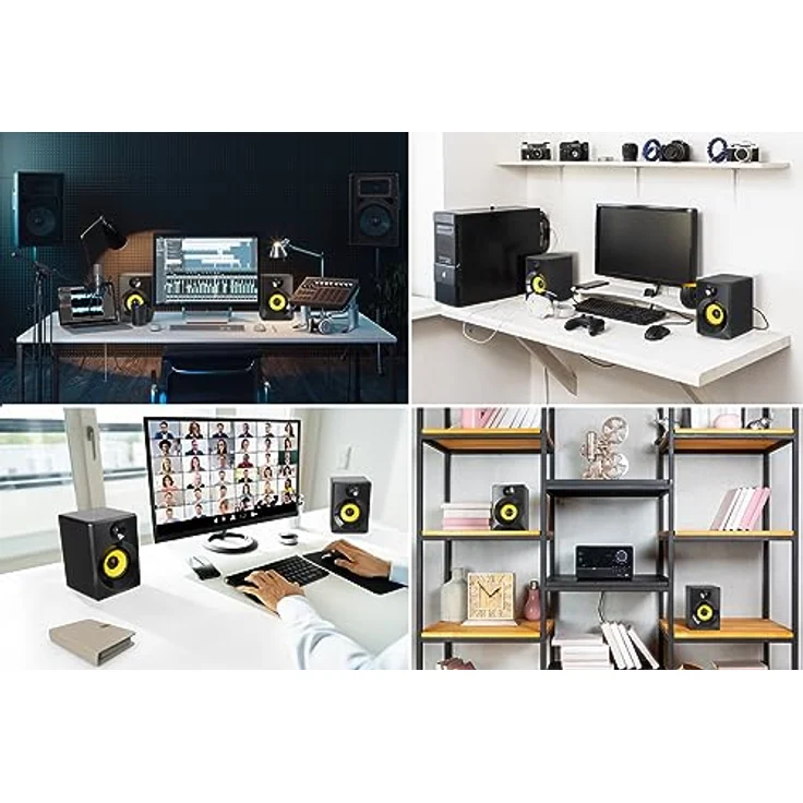 McGrey MM-440BT Multimedia Aktiv Lautsprecher Paar - 40W, Bluetooth, Höhen und Tiefen Tonregler – Bild 2