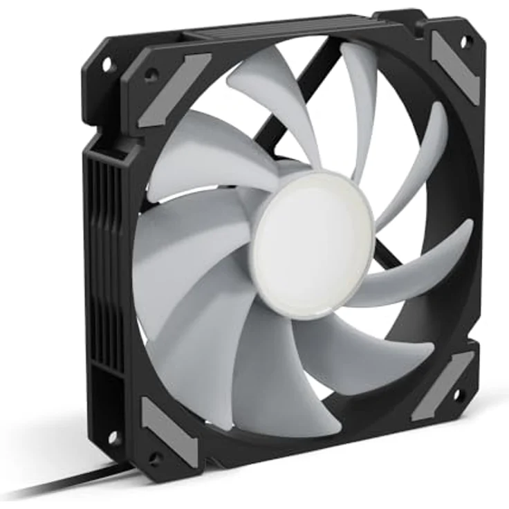 Sharkoon SHARK Mirror RGB PWM Gehäuselüfter, 120 mm, schwarz, mit Unendlichkeitsspiegel-Design, 500-1500 U/min – Bild 2