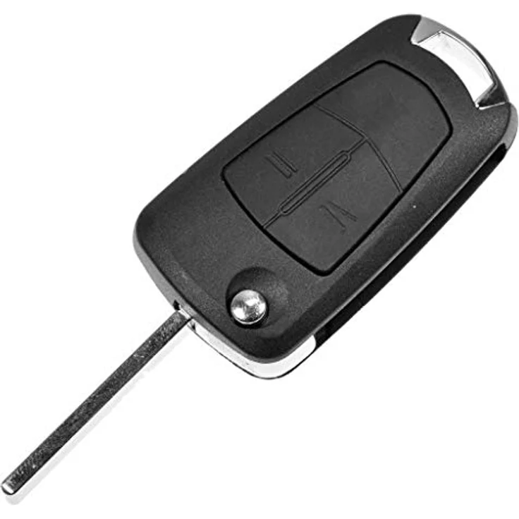 mt-key Klappschlüssel für Opel, 2 Tasten Funk-Fernbedienung mit CR2032 Knopfzelle, passend für Corsa D, Antara, Zafira B, Astra H, Tigra – Bild 4