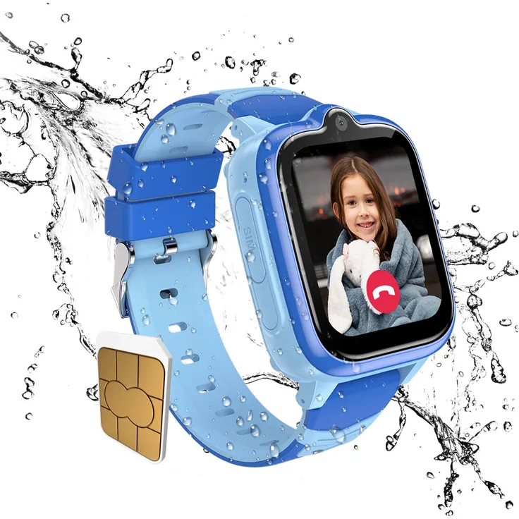 Blackview Z10 Kinderuhr Smartwatch, GPS, 4G-Videoanrufe, IP67 wasserdicht, 1.83" Touchscreen, 1GB+8GB, Blau/Pink