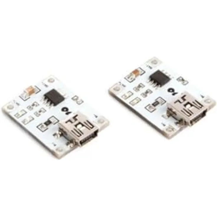 Whadda 1 A Lithium Battery Charging Board, Konstantstrom-Linear-Ladegerät für Li-Ion-Batterien, 2er Pack, inkl. Ladeanzeige