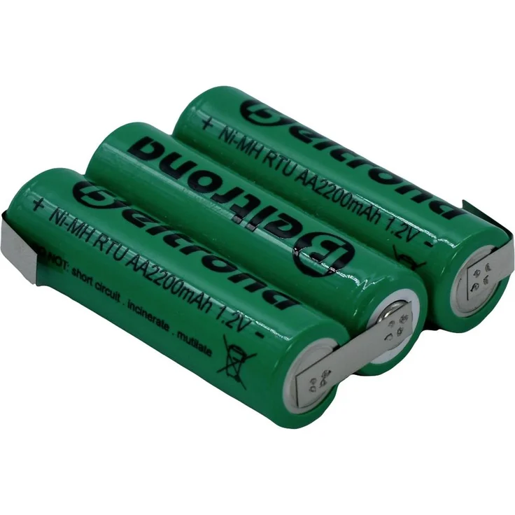 Beltrona RTU3AAZ Akkupack 3x Mignon (AA) NiMH 3.6V, 2200 mAh mit Z-Lötfahne, sofort einsatzbereit und bis zu 1000 mal wiederaufladbar – Bild 1