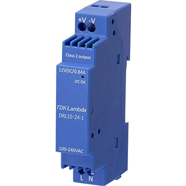 TDK-Lambda DRL10-12-1, Netzteil 12V 0,84A mit 10,08W Leistung, Temperaturbereich -40 bis 85°C, Schutzklasse II