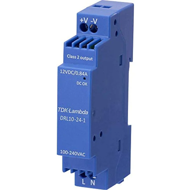 TDK-Lambda DRL10-12-1, Netzteil 12V 0,84A mit 10,08W Leistung, Temperaturbereich -40 bis 85°C, Schutzklasse II – Bild 1