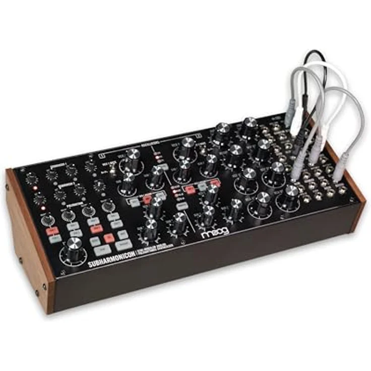 Moog Subharmonicon, halbmodularer Analog-Synthesizer mit zwei Hauptoszillatoren, vier Suboszillatoren und 24dB Lowpass-Filter, Schwarz – Bild 14