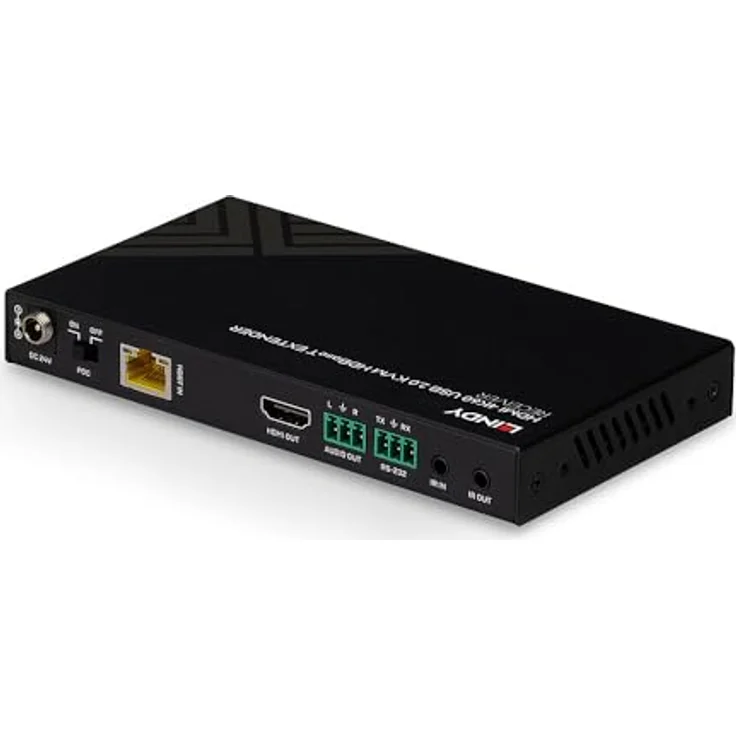 LINDY 38389 KVM Extender, 150m Cat.6, HDMI 4K60, IR, RS232 & Audio, Receiver – Bild 3
