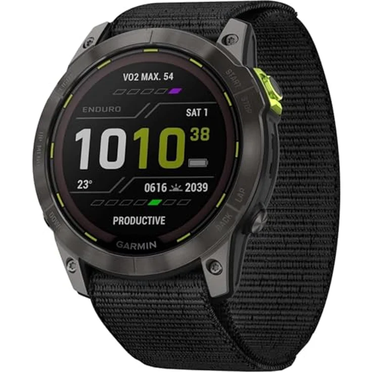 Garmin Enduro 2, Smartwatch + Sportuhr (Titan, Polymer, Solartechnologie, Topokarten) – Bild 1