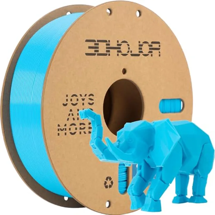 3DHoJor PLA+ Filament 1.75mm Himmelblau, 1KG, hohe Zähigkeit und Schichtadhäsion