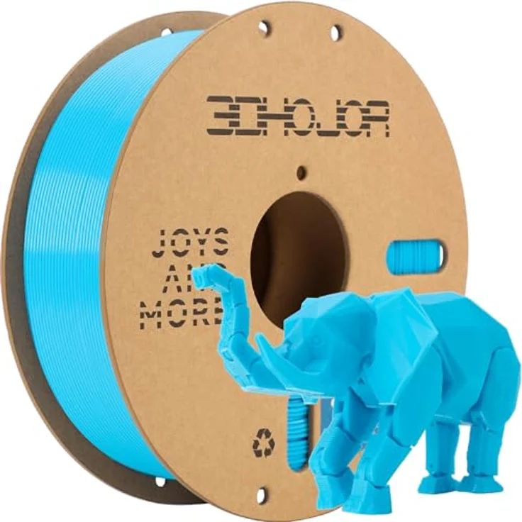 3DHoJor PLA+ Filament 1.75mm Himmelblau, 1KG, hohe Zähigkeit und Schichtadhäsion – Bild 1