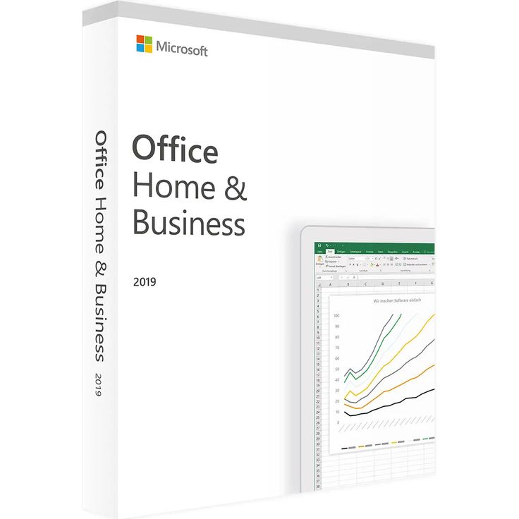 Microsoft Office 2019 Home and Business, Software-Suite für Windows mit Word, Excel, PowerPoint, Outlook und OneNote, Accountgebunden