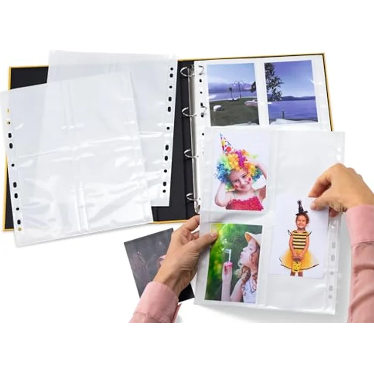 Herma Fotoalbum Fotophan Hülle x 250 (23 x 31 cm) - Weiß, Polypropylen, 250 Stück, für 8 Abzüge 3,5x5" (9x13 cm) – Bild 5