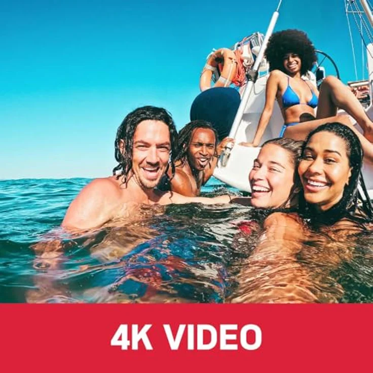 AgfaPhoto Realishot WP9500 - Wasserdichte Digitalkamera, 7m Wasserdicht, 24 MP, 18X Zoom, 4K Video, Doppelbildschirm 2,9”/1,4” - Schwarz – Bild 5