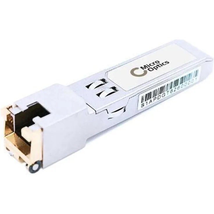 MicroOptics SFP+ Transceiver, 10GBASE-T RJ45, 30m, Silber