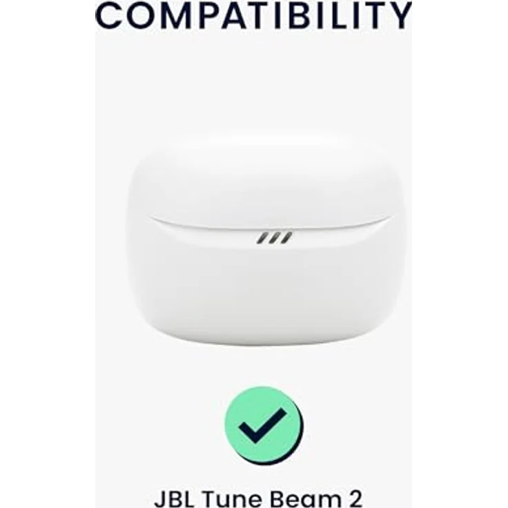 kwmobile Hülle kompatibel mit JBL Tune Beam 2 Kopfhörer - Silikon Schutzhülle Etui Case Cover Schoner in Schwarz - STYLISCH UND FUNKTIONAL – Bild 2