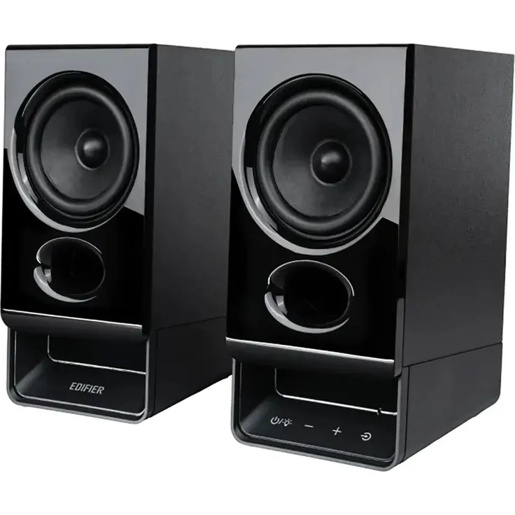 Edifier R20BT, 2.0 PC Lautsprecher mit Bluetooth 6.0, anpassbaren Beleuchtungseffekten und AUX-Eingang, EU Plug 220V