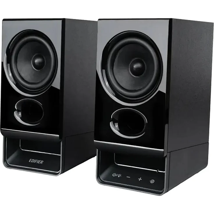 Edifier R20BT, 2.0 PC Lautsprecher mit Bluetooth 6.0, anpassbaren Beleuchtungseffekten und AUX-Eingang, EU Plug 220V