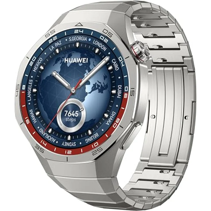 HUAWEI Watch GT 5 Pro 46 mm Smartwatch, scharfkantiges Design, Pro-Level-Sportuhr, Gesundheits-Tracking, EKG-Überwachung, bis zu 14 Tage Akkulaufzeit, GPS, Bluetooth-Anruf, iOS&Android-kompatibel, VJ Pro 46 mm Titan – Bild 3