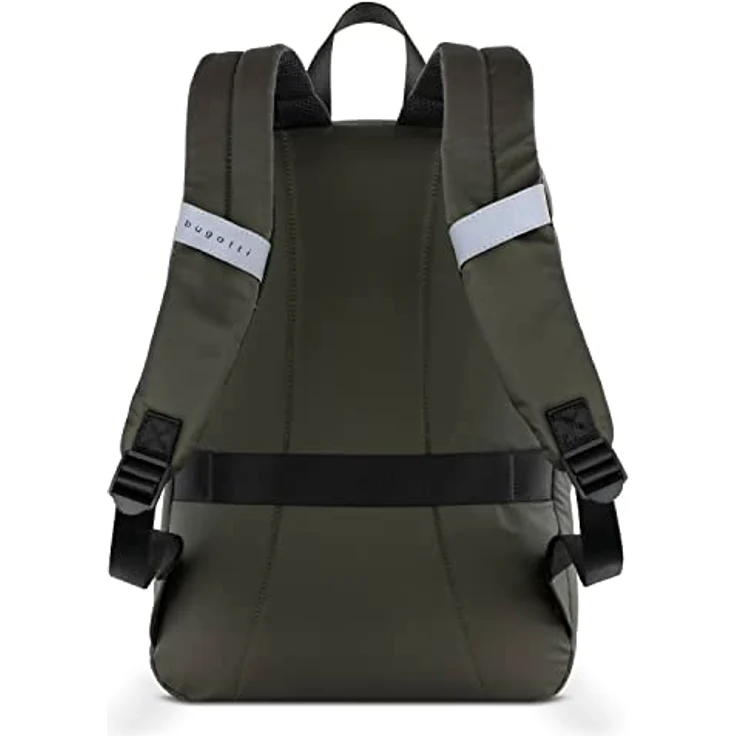 bugatti blanc Rucksack, Freizeit-, Daypack- und Arbeitsrucksack bis 15", mit gepolstertem Laptopfach, 32x15,5x45 cm, olive – Bild 4